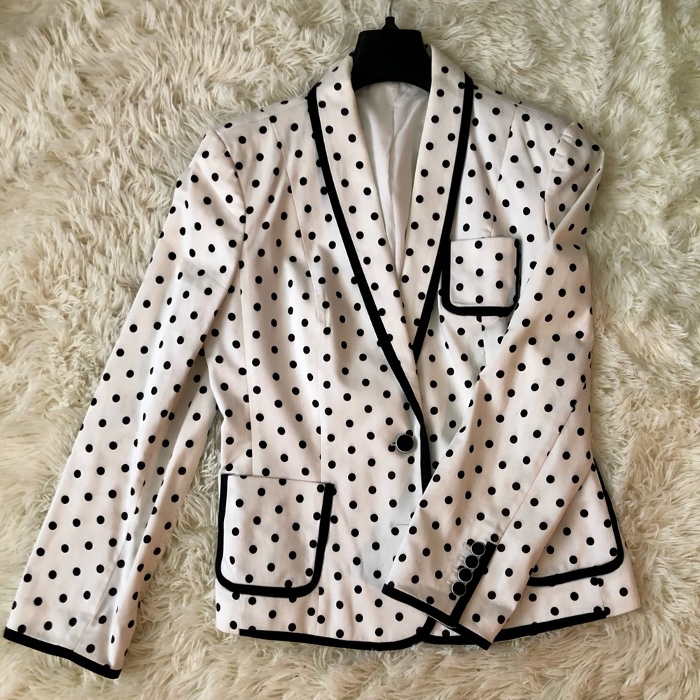 Express Polka Dot Blazer